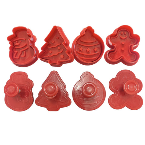 CHRISTMAS PLUNGER CUTTERS X 4