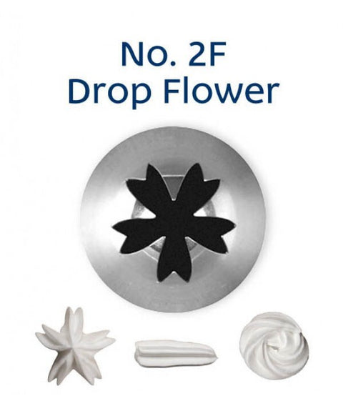 2F DROP FLOWER PIPING NOZZLE stainless steel