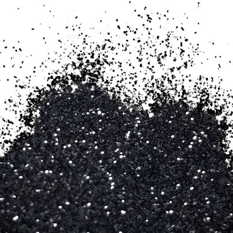 BLACK FLITTER GLITTER - NON TOXIC 10ml