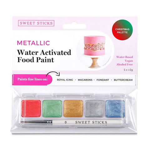 CHRISTMAS MINI PALETTE - WATER ACTIVATED FOOD PAINT