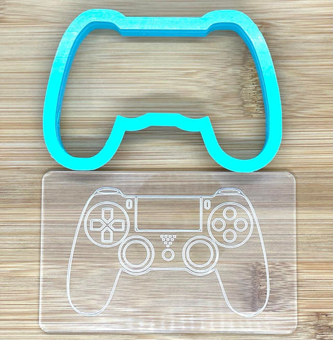 GAME CONTROLLER - RAISE IT UP STAMP & CUTTER SET 10cm x  6.5cm
