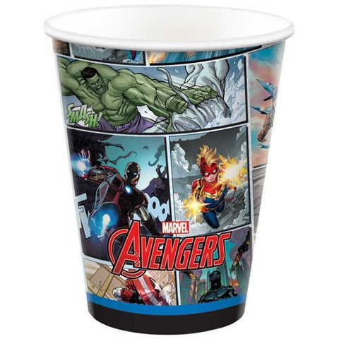 AVENGERS POW DRINKING CUPS 8 pack