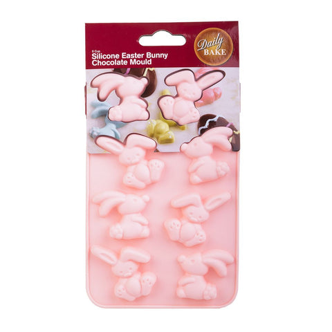 EASTER BUNNY SILICONE MOULD x 2 - 8 cavity