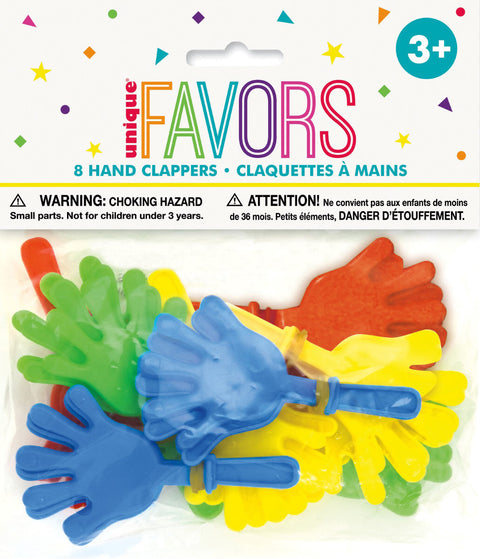 HAND CLAPPERS 8 pack FAVORS