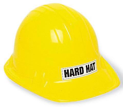 CONSTRUCTION  HARD HAT - YELLOW PLASTIC