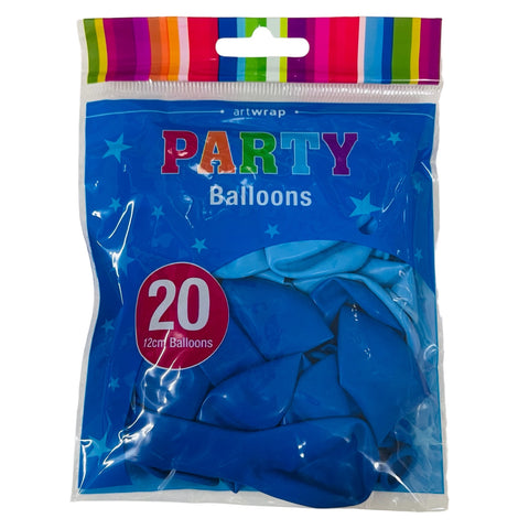 BLUES BALLOONS 12cm x 20 pack