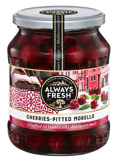 PITTED MORELLO CHERRIES 680g by SIENA