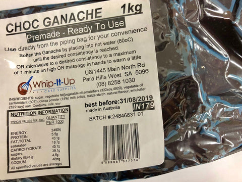 CHOCOLATE GANACHE 1KG PREMADE