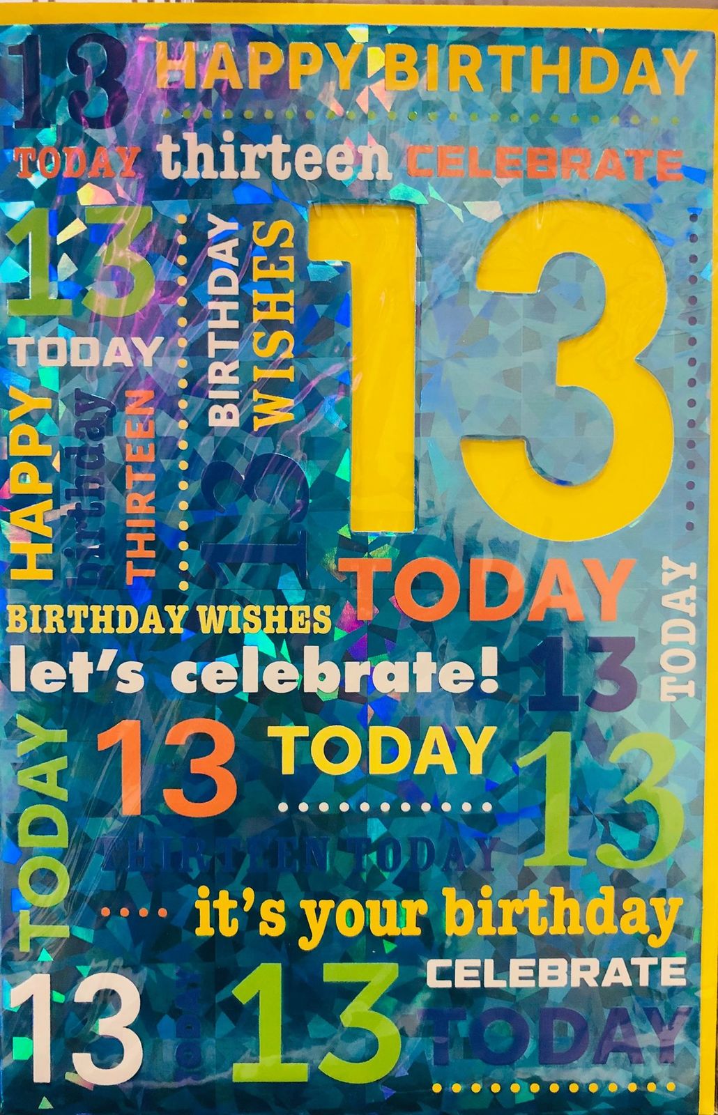 CARD 13th WORDS NUMBERS BIRTHDAY CARDS BIRTHDAY CARD 13TH BIRTHDAY card-13th-words-numbers-birthday-cards-birthday-card-13th-birthday