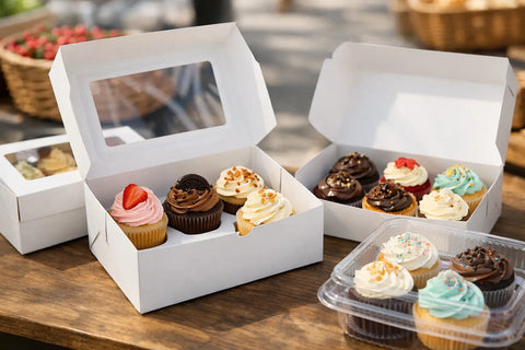 Cupcake Boxes for Markets That Keep Bakes Safe