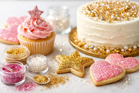 What Edible Glitter Is Safe for Cakes and Cookies?