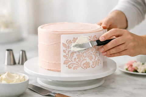 How to Use Cake Stencils for Buttercream Cakes