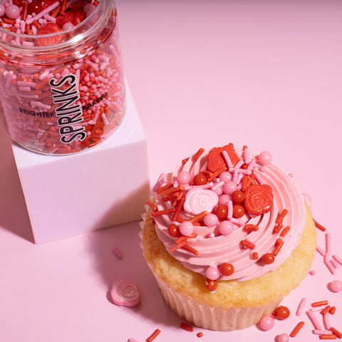 LA VIE EN ROSE SPRINKLES VALENTINES 70g by SPRINKS - Whip It Up Cake Supplies