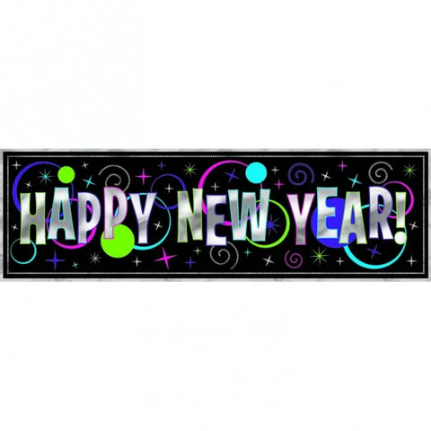 HAPPY NEW YEAR GIANT NEON BANNER - Whip It Up Cake Supplies