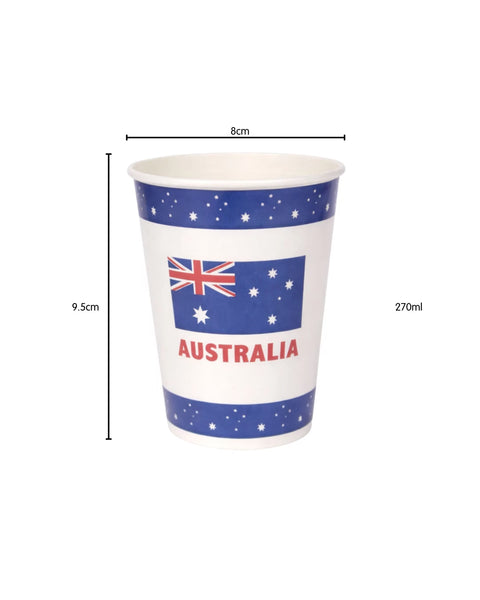 AUSTRALIA PAPER CUPS 8 pack