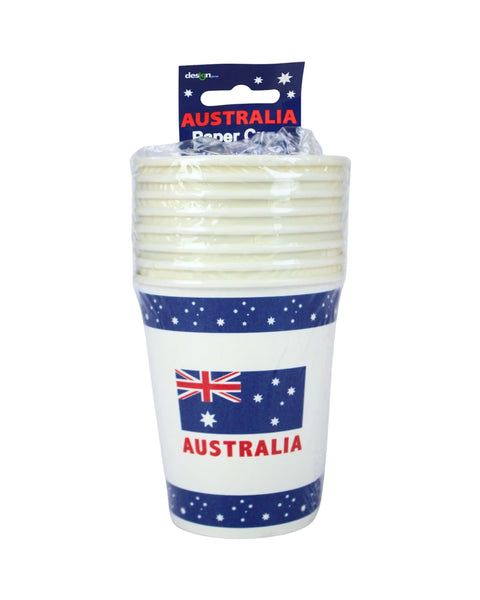 AUSTRALIA PAPER CUPS 8 pack