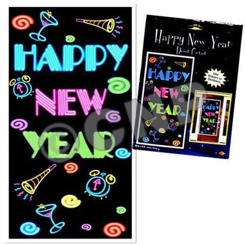 HAPPY NEW YEAR  NEON DOOR COVER - Whip It Up Cake Supplies