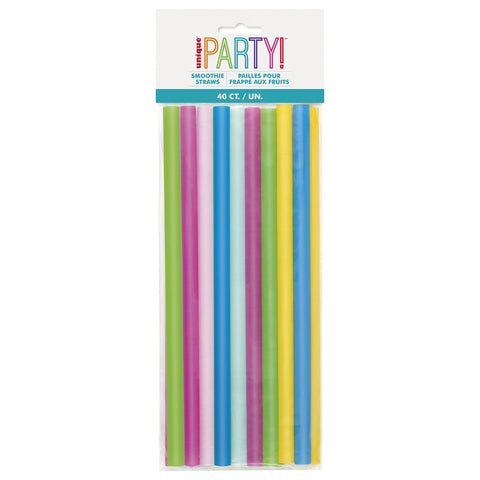 SMOOTHIE STRAWS 40pk - Whip It Up Cake Supplies