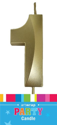 #1 GOLD CANDLE - Whip It Up Cake Supplies