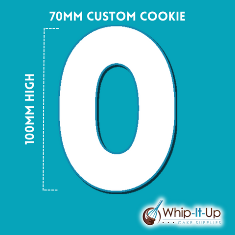 #0 Cookie Cutter 70mm - Whip It Up Cake Supplies