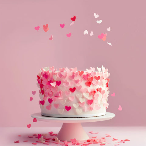 WAFER SMALL HEARTS EDIBLE DECORATIONS 9g by SPRINKS - Whip It Up Cake Supplies