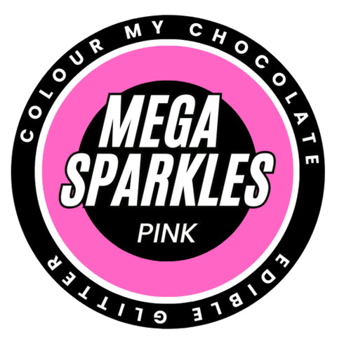 PINK MEGA SPARKLES - EDIBLE & DRINKABLE GLITTER - Whip It Up Cake Supplies