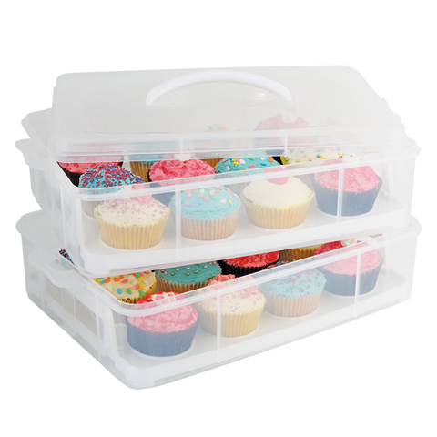 STACKABLE CUPCAKE CARRIER 24 cup - Whip It Up Cake Supplies