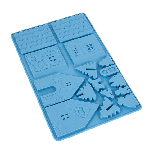 LITTLE GINGERBREAD HOUSE SILICONE MOULD 2 piece