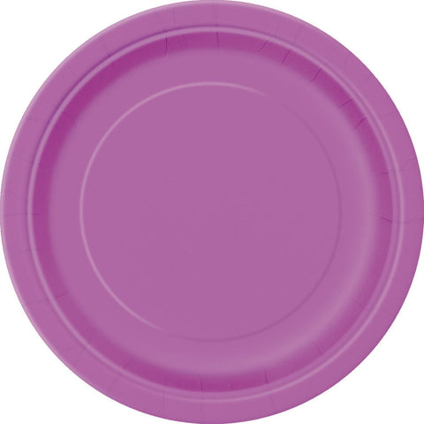 PRETTY PURPLE LUNCH PLATES 9" x 8 pack - Whip It Up Cake Supplies