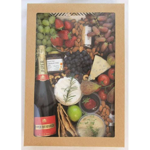 EXTRA LARGE KRAFT RECTANGLE GRAZING BOX WITH LID X 2 pack - Whip It Up Cake Supplies