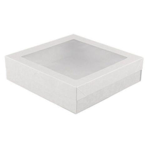SMALL WHITE SQUARE GRAZING BOX WITH LID X 2 pack - Whip It Up Cake Supplies