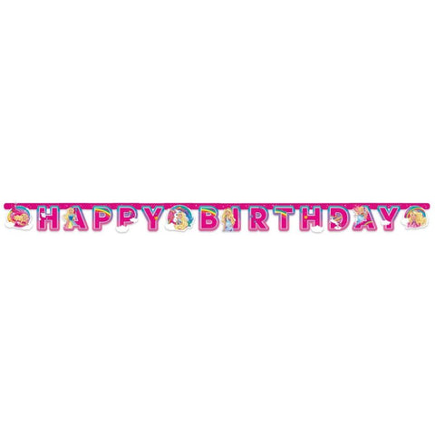 BARBIE HAPPY BIRTHDAY LETTER BANNER 2m