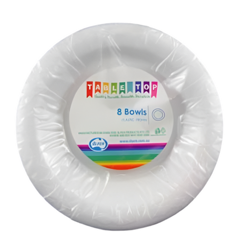 WHITE BOWLS 25pk - Whip It Up Cake Supplies