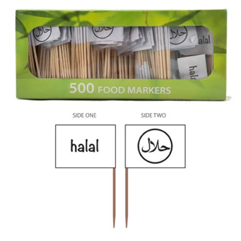 HALAL FLAGS / FOOD MARKERS 500 pack - Whip It Up Cake Supplies