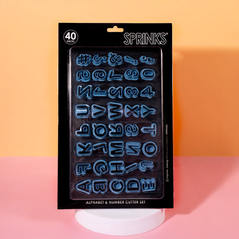 ALPHABET & NUMBER CUTTER SET 40pc - Whip It Up Cake Supplies