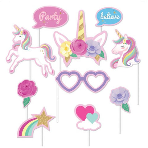 UNICORN PHOTO PROP 10pk - Whip It Up Cake Supplies