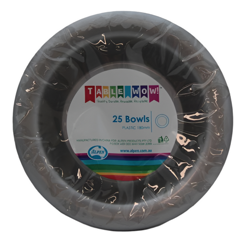 SILVER BOWLS 25pk - Whip It Up Cake Supplies