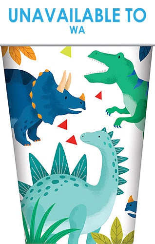 DINOSAUR DRINKING CUPS 8pk - Whip It Up Cake Supplies