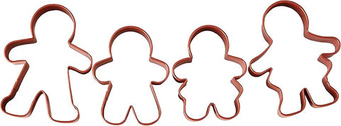 GINGERBREAD FAMILY COOKIE CUTTER SET x 4