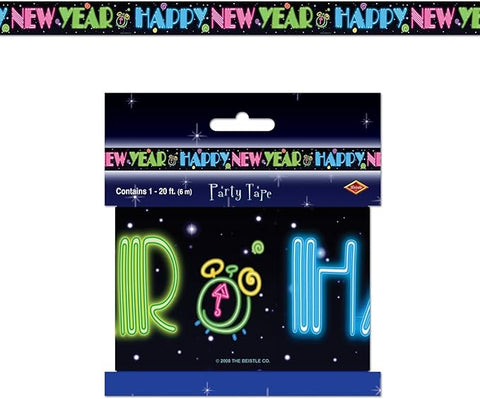 HAPPY NEW YEAR PARTY BANNER - Whip It Up Cake Supplies
