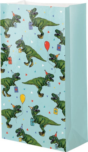 DINOSAUR PAPER LOOT BAGS 8pk - Whip It Up Cake Supplies