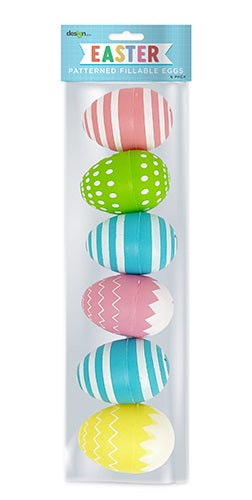 EASTER FILLABLE PATTERNED EGGS 6 pack - Whip It Up Cake Supplies