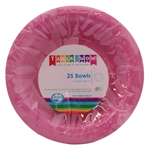 MAGENTA BOWLS 25pk - Whip It Up Cake Supplies