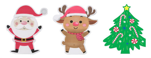 CHRISTMAS SHAPE CUT NAPKINS 12pk 1 DESIGN PER PACK - Whip It Up Cake Supplies