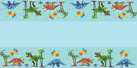 DINOSAUR TABLE RUNNER 1.8m long - Whip It Up Cake Supplies