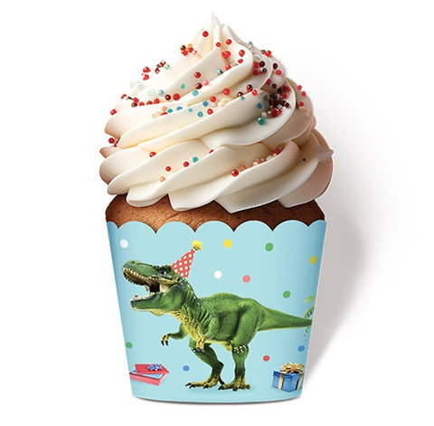 DINOSAUR CUPCAKE CUPS 12pk - Whip It Up Cake Supplies