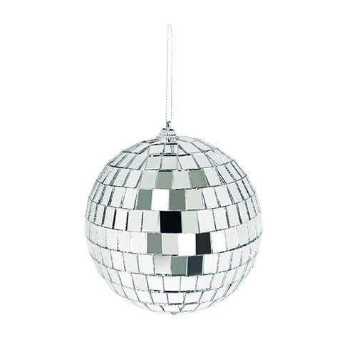 DISCO BALLS SILVER 10cm x 2 pack - Whip It Up Cake Supplies