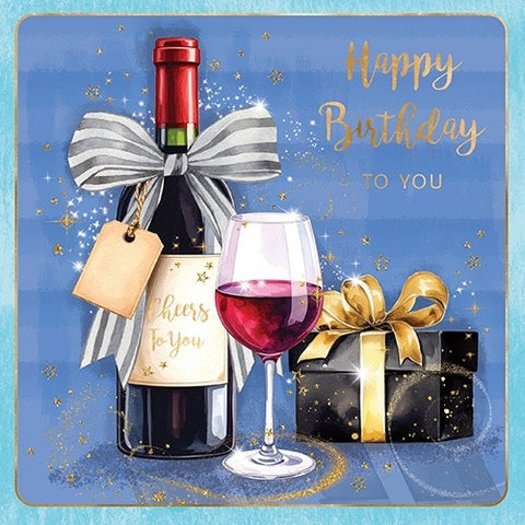 BIRTHDAY CARD WINE
