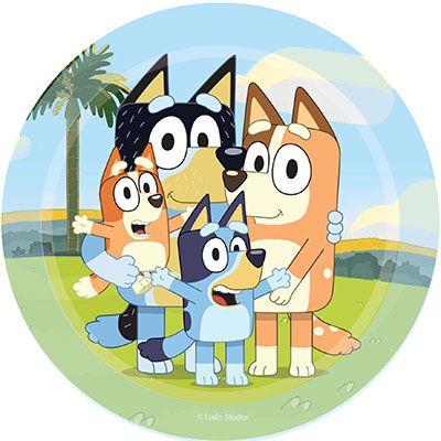 BLUEY 7"  PLATES 8 pack - Whip It Up Cake Supplies