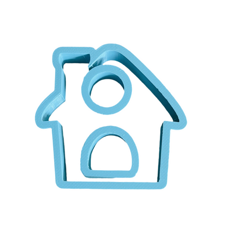 GINGERBREAD HOUSE COOKIE CUTTER 7.5cm high with DOOR & WINDOW CUTTER - Whip It Up Cake Supplies